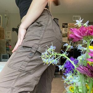 2000s Brown Cargo Pants